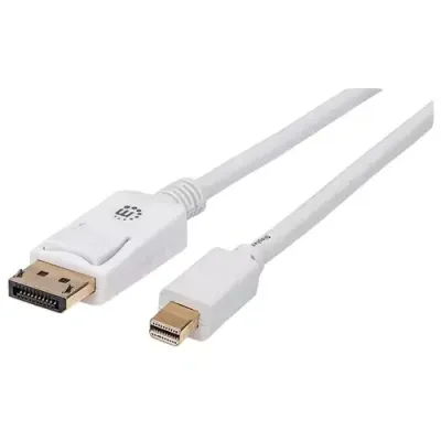 Manhattan Mini DisplayPort 1.2 to DisplayPort Cable. 4K@60Hz. 2m. Male - Thumbnail 3