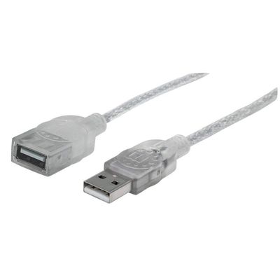 Manhattan USB-A to USB-A Extension Cable. 1.8m. Male to Female. 480 Mb