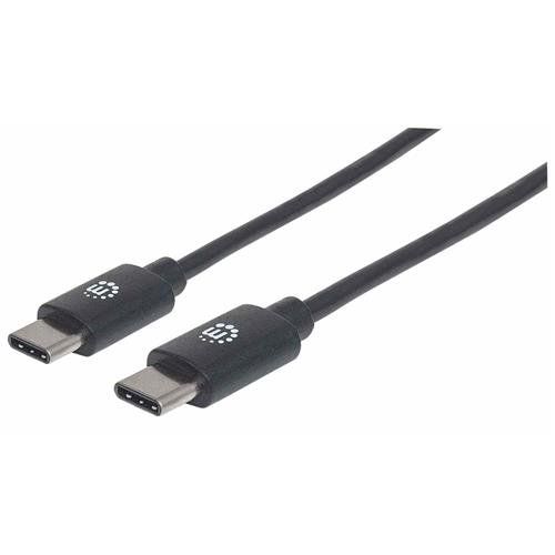 Manhattan USB-C to USB-C Cable. 1m. Male to Male. 480 Mbps (USB 2.0). - Image 1