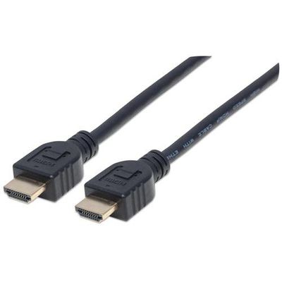 Manhattan HDMI 4K@60Hz Cable with Ethernet - CL3 rated. 1m. Suitable f