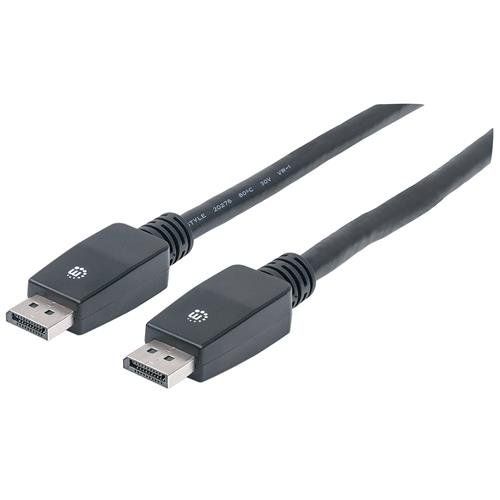 Manhattan DisplayPort 1.1 Cable. 4K@60Hz. 10m. Male to Male. With Latc - Image 1