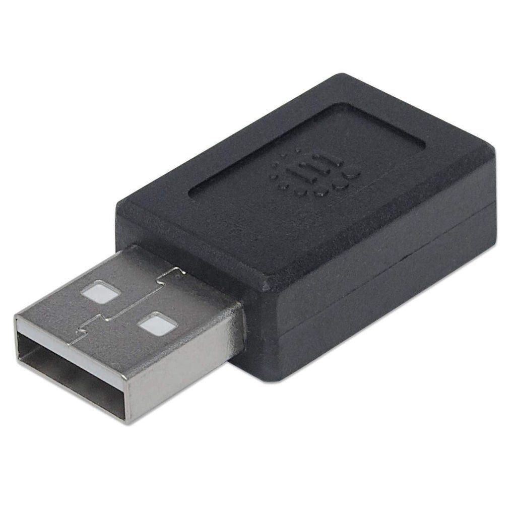 Manhattan USB-C to USB-A Adapter. Female to Male. 480 Mbps (USB 2.0). - Image 1