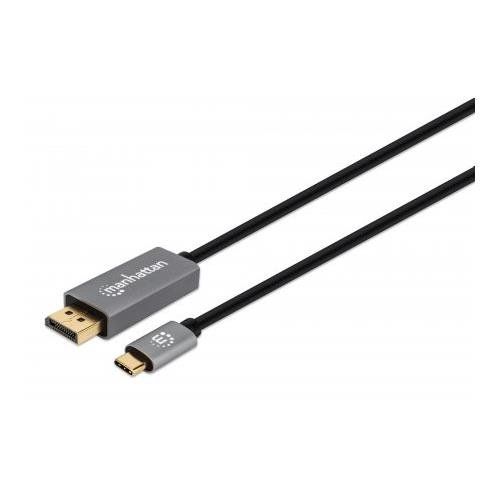 Manhattan USB-C to DisplayPort 1.4 Cable. 8K@60Hz. 2m. Male to Male. B - Image 1