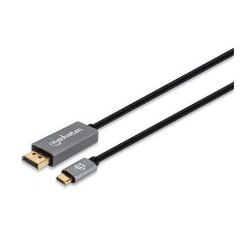 Manhattan USB-C to DisplayPort 1.4 Cable. 8K@60Hz. 3m. Male to Male. B - Image 1