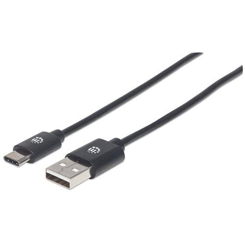 Manhattan USB-C to USB-A Cable. 3m. Male to Male. 480 Mbps (USB 2.0). - Image 1