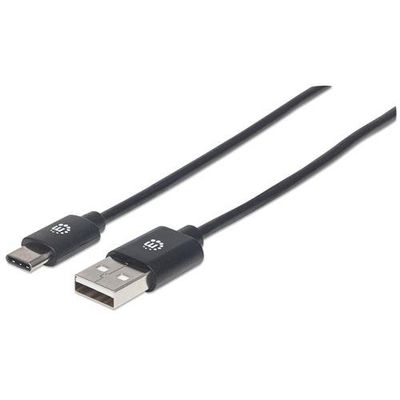 Manhattan USB-C to USB-A Cable. 3m. Male to Male. 480 Mbps (USB 2.0).