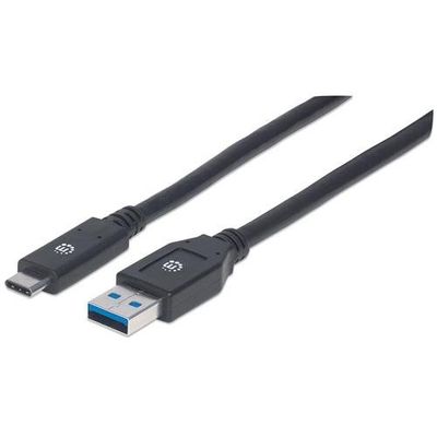 Manhattan USB-C to USB-A Cable. 3m. Male to Male. 5 Gbps (USB 3.2 Gen1
