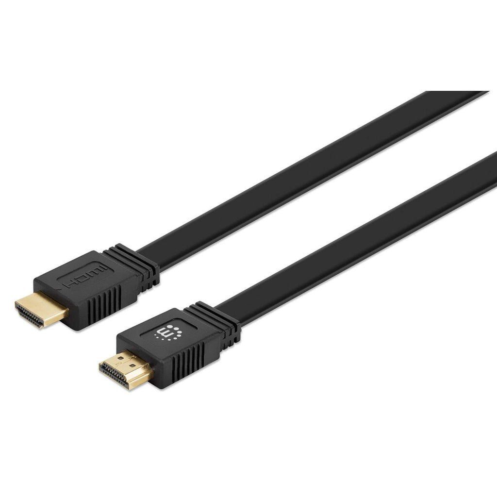 Manhattan HDMI 4K@60Hz Cable with Ethernet - Flat. 0.5m. Suitable for - Image 1