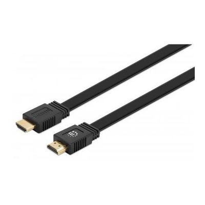 Manhattan HDMI 4K@60Hz Cable with Ethernet - Flat. 3m. Suitable for AL