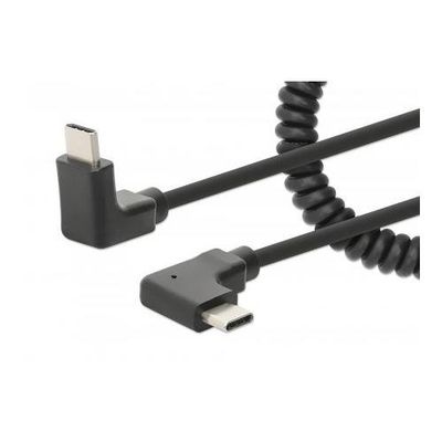 Manhattan USB-C to USB-C Cable. 1m. Male to Male. Black. 480 Mbps (USB