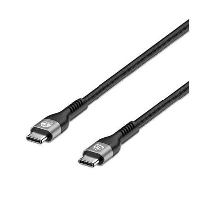 Manhattan Fast USB-C to USB-C Cable (240W). 2m. 240W Laptop Charging.