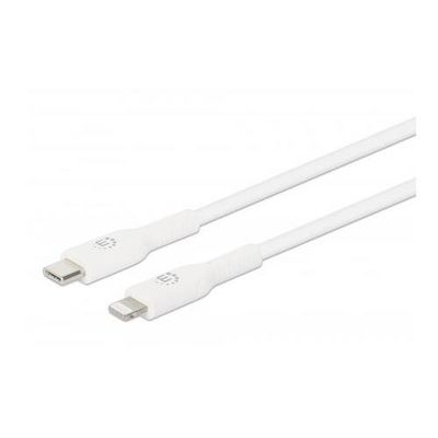 Manhattan USB-C to Lightning Cable. Charge & Sync. 1m. White. For