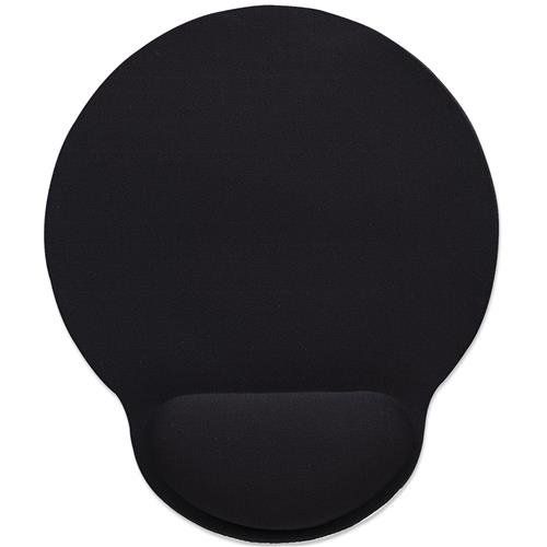 Manhattan Wrist Gel Support Pad and Mouse Mat. Black. 241 × 203 × 40 m - Image 1