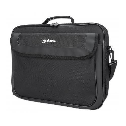 Manhattan Cambridge Laptop Bag 15.6". Clamshell Design. Black. LO - Image 1