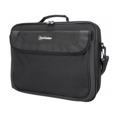 Manhattan Cambridge Laptop Bag 15.6". Clamshell Design. Black. LO