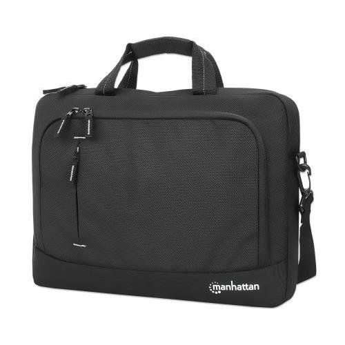 Manhattan Helsinki Eco Friendly Laptop Bag 14.1". Top Loader. Bla - Image 1