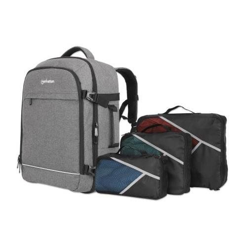 Manhattan Rome Notebook Travel Backpack 17.3". Two Sleeves for Mo - Image 1