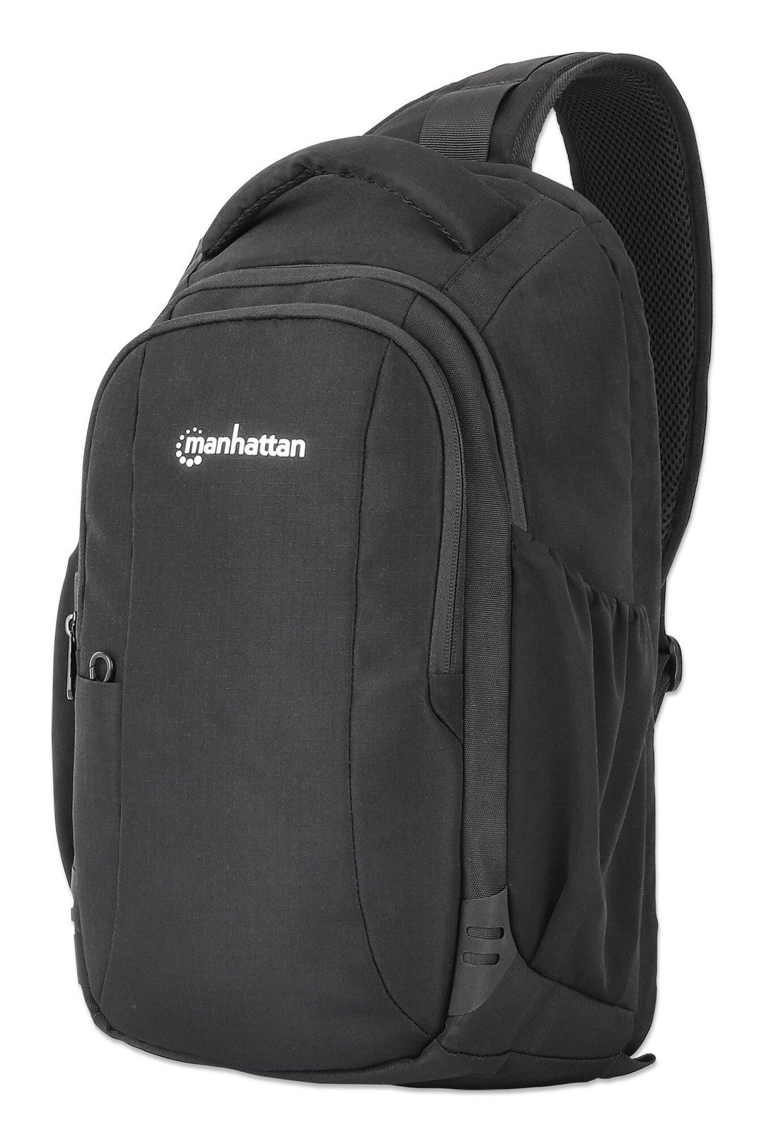 Manhattan Amsterdam Sling Backpack 13.3". Anti Theft. Black. Top - Image 1