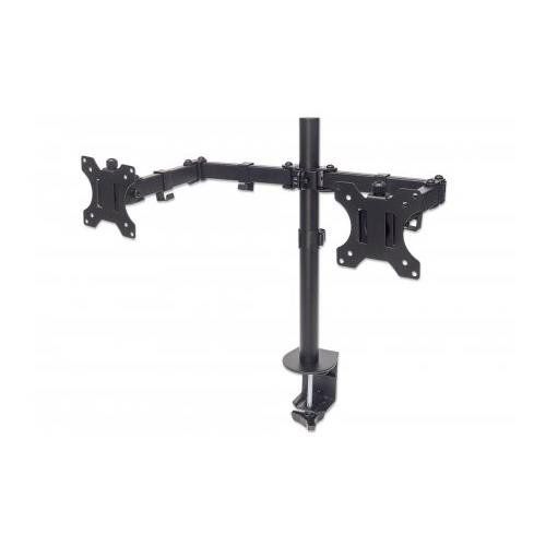Manhattan Dual Desk Mount for TV & Monitors (Full Motion). For scr - Image 1