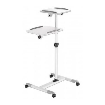 Manhattan Mobile Cart for Projectors and Laptops. Two Trays for Device