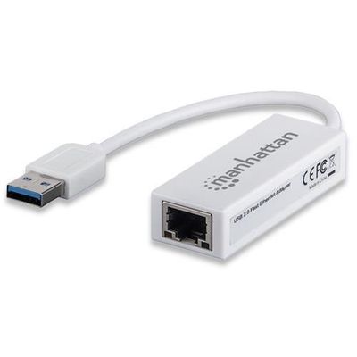 Manhattan USB-A Fast Ethernet Adapter. 10/100 Mbps Network. 480 Mbps (