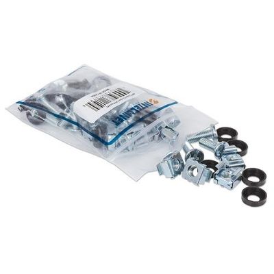 Intellinet Cage Nut Set (20 Pack). M6 Nuts. Bolts and Washers. Suitabl