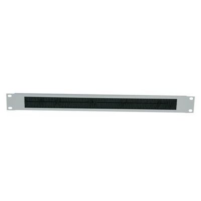 Intellinet 19" Cable Entry Panel. 1U. with Brush Insert. Grey