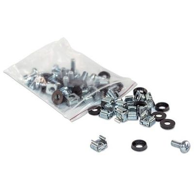 Intellinet Cage Nut Set (100 Pack). M6 Nuts. Bolts and Washers. Suitab
