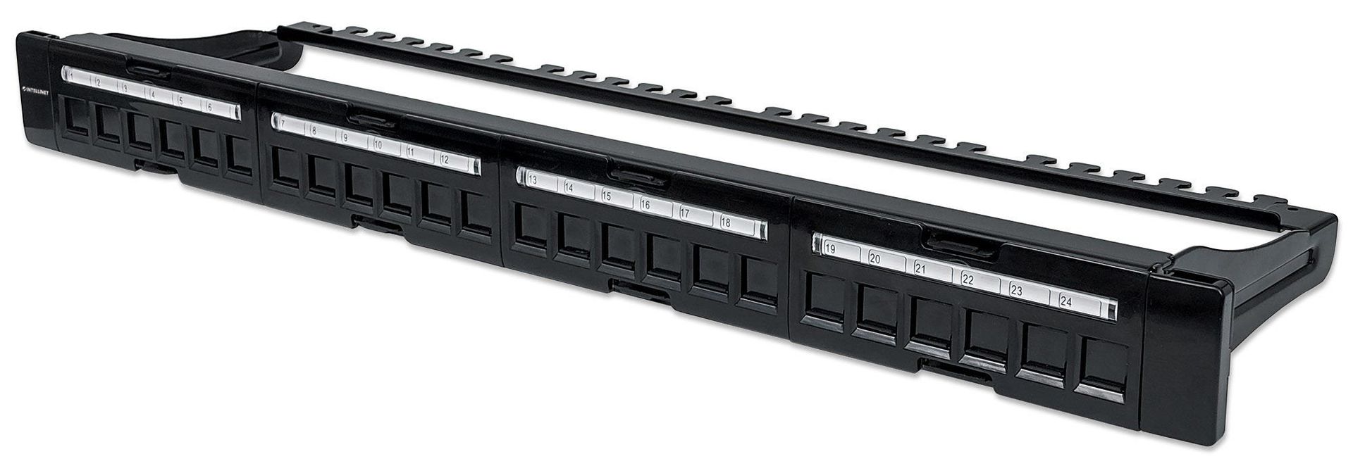 Intellinet Patch Panel Blank 1U 24-Port Black - Image 1