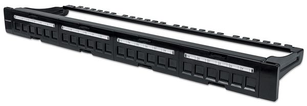 Intellinet Patch Panel Blank 1U 24-Port Black