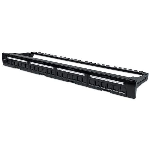 Intellinet Patch Panel. Blank. 1U. 24-Port. Black - Image 1