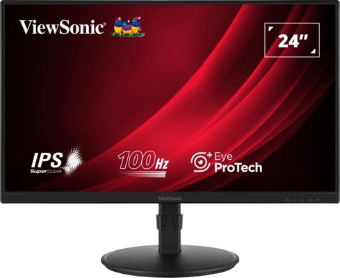 VIEWSONIC VA2408-HDJ Full HD 24" LED Monitor - Black, Black