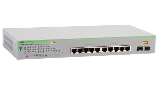 Allied Telesis AT-GS950/10PS V2-50 network switch Unmanaged Gigabit Et