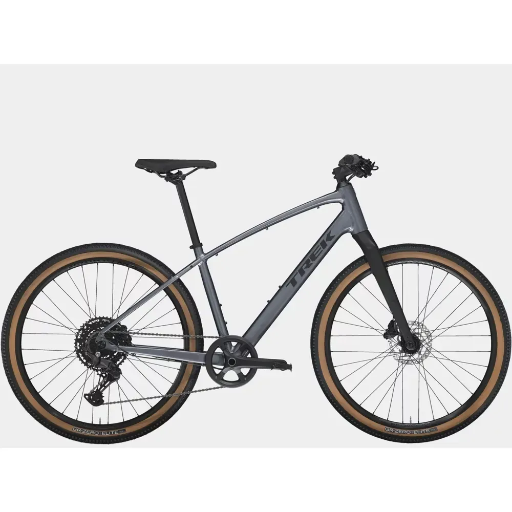 Trek Dual Sport 3 Hybrid Bike 2024 Galactic Grey - Image 1