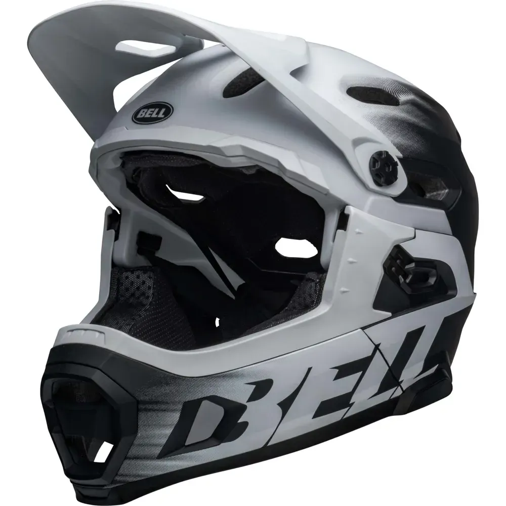 Bell Super DH Spherical MIPS MTB Full Face Helmet 55-59cm Matt Black/White - Image 1