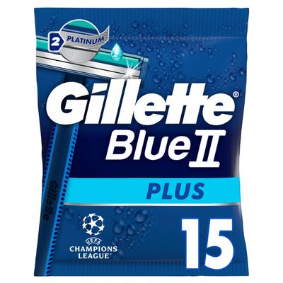 Gillette Blue II Plus Disposable Razors x15 - Thumbnail 2