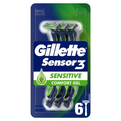 Gillette Sensor3 Sensitive, Disposable Razors - Thumbnail 2