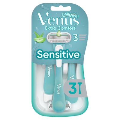 Gillette Venus Extra Comfort Sensitive Razors, Pack Of 3 - Thumbnail 2