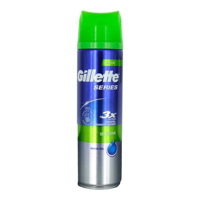 Gillette Series Sensitive Shave Gel With Aloe 200ml - Thumbnail 2