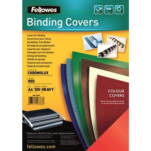 Fellowes Chromolux Gloss Covers Red A4 - Image 1