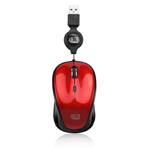 Adesso iMouse S8R - USB Illuminated Retractable Mini Mouse - Image 1