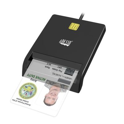 Adesso - Contact - CableUSB 2.0 - TAA Compliant SCR-100 SCR100 smart c