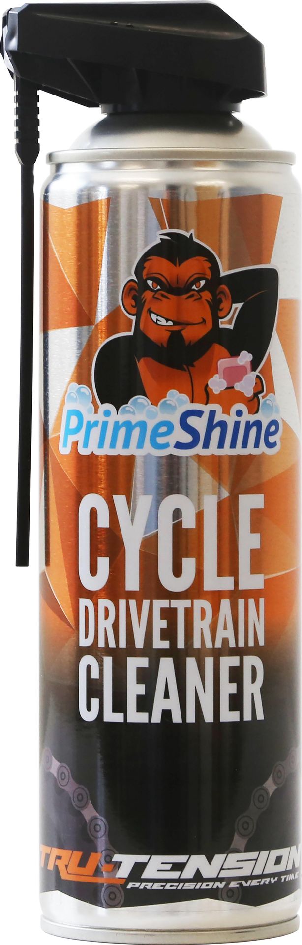 Prime Shine Cycle Drivetrain Cleaner 500ml - Orange - Image 1