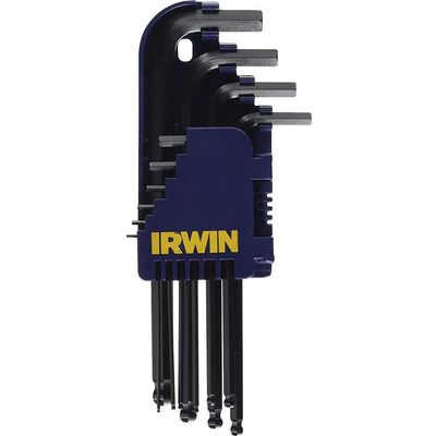 Irwin T10757 10 Piece Long Arm Ball End Hex Key Set