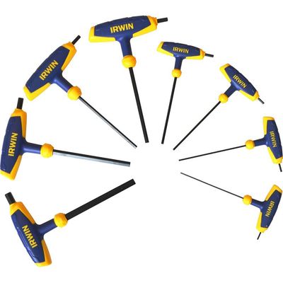 Irwin 8 Piece T Handle Hexagon Allen Key Set Metric