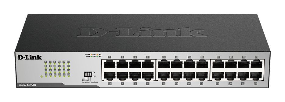 D-Link 24-Port Gigabit Unmanaged Desktop Switch - Image 1