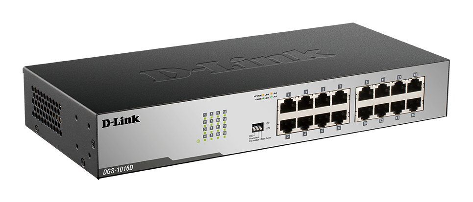 D-Link 16-Port Gigabit Unmanaged Desktop Switch - Image 1