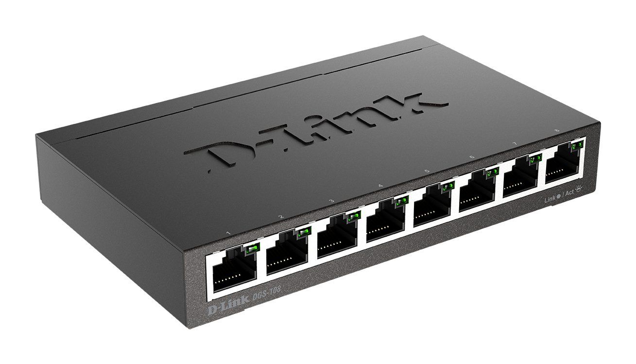 D-Link 8-Port Gigabit Unmanaged Desktop Switch - Image 1