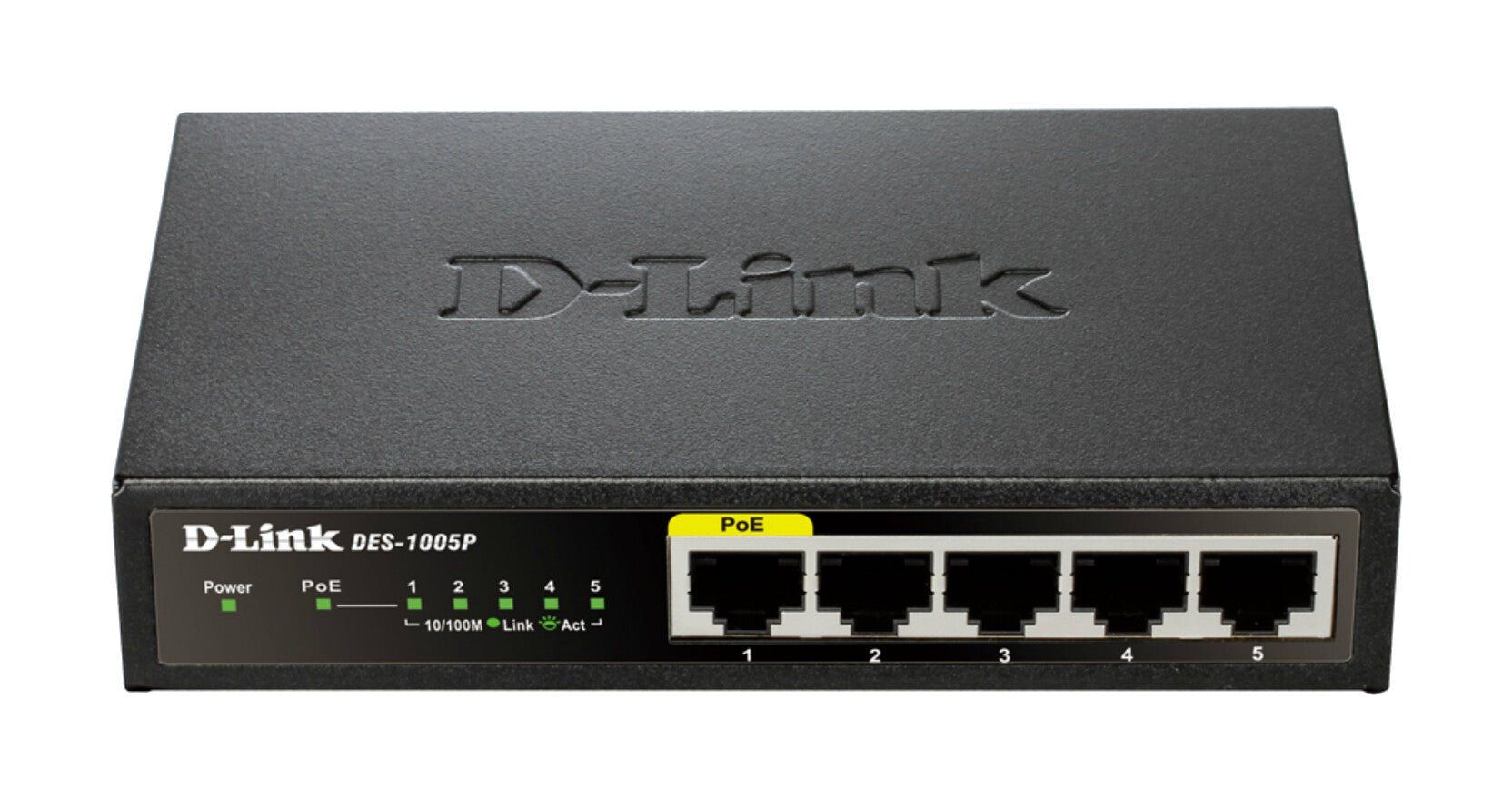 D-Link DES-1005P Unmanaged L2 Fast Ethernet (10/100) Power over Ethern - Image 1
