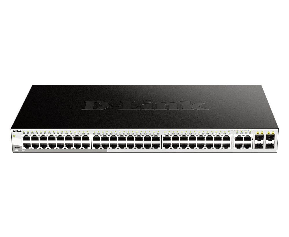 D-Link 52-Port Gigabit Smart Managed Switch including 4 x 100/1000Mbps Combo Ports - Image 1